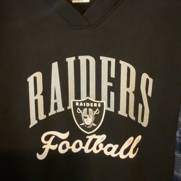 Raiders Football Custom Hoodie Flannel Oversized Unisex Matching Scrunchie - Picture 3 of 7